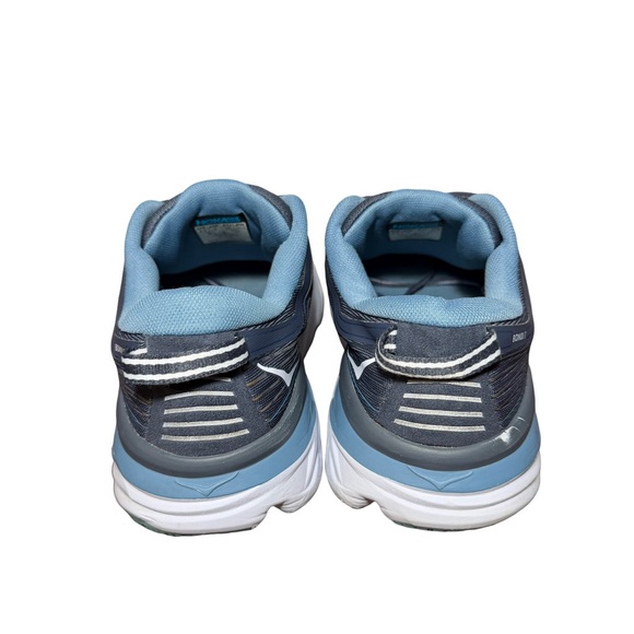 Hoka Hoka Bondi 7 Navy and White Athletic Sneakers size 8.5 - Picture 4 of 7